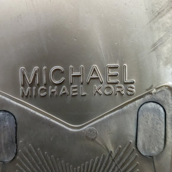MICHAEL KORS Cork Sandals MK Logo charm Jelly PVC flip flop CHOOSE SIZE 7 - Picture 4 of 7
